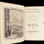 Histoire philosophique – Guillaume Thomas Raynal – 1774 | First edition, 7v Set w/ Maps