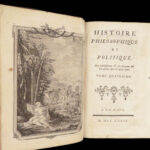Histoire philosophique – Guillaume Thomas Raynal – 1774 | First edition, 7v Set w/ Maps