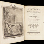 Histoire philosophique – Guillaume Thomas Raynal – 1774 | First edition, 7v Set w/ Maps