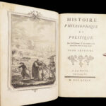 Histoire philosophique – Guillaume Thomas Raynal – 1774 | First edition, 7v Set w/ Maps