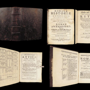 Romanæ Historiæ Anthologia – Thomas Godwyn – 1680 | Three Works Bound Together