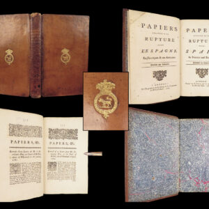 Papers Relative to the Rupture with Spain – 1762 | William Pitt Letters, Historical Provenance