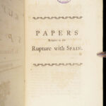 Papers Relative to the Rupture with Spain – 1762 | William Pitt Letters, Historical Provenance