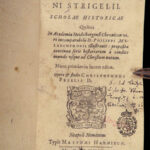 Scholae historicae – Victorinus Strigel – 1586 | First Edition Commentary on Melanchthon