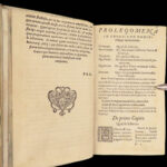 Scholae historicae – Victorinus Strigel – 1586 | First Edition Commentary on Melanchthon