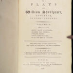 The Plays of William Shakespeare – 1796 | English, Illustrated 6 volumes