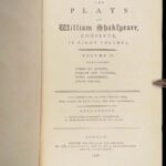 The Plays of William Shakespeare – 1796 | English, Illustrated 6 volumes