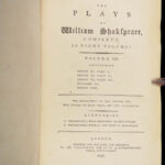 The Plays of William Shakespeare – 1796 | English, Illustrated 6 volumes