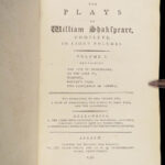The Plays of William Shakespeare – 1796 | English, Illustrated 6 volumes