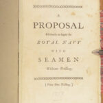 Proposal to Supply the Royal Navy – 1759 | Dedicated to William Pitt | Fine Binding