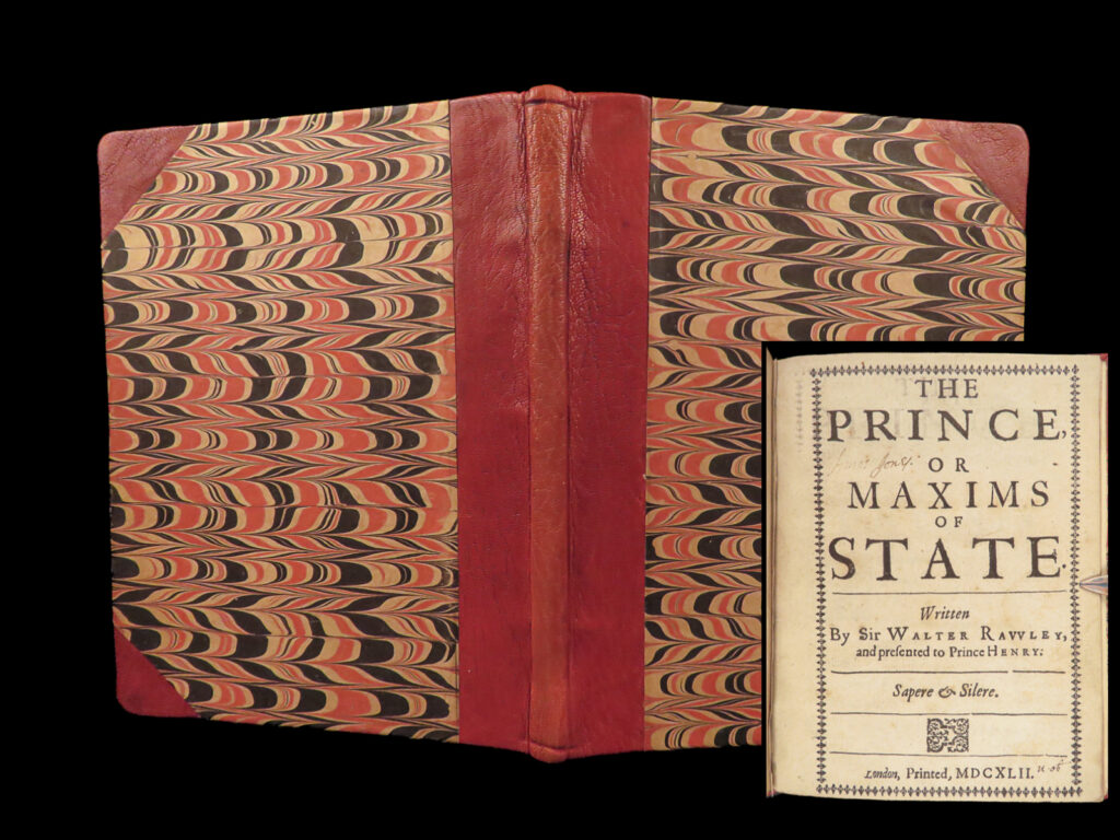 The prince – walter raleigh – 1642 | first edition | british politics | rare first edition of walter raleigh’s the prince, printed in 1642 in london, focused on moral monarchy, christian leadership, and warnings against tyranny during the early stuart period.