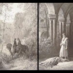 1867 Vivien Guinevere Tennyson Gustave DORÉ Idylls of King Arthur 1st edition
