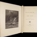 1867 Vivien Guinevere Tennyson Gustave DORÉ Idylls of King Arthur 1st edition