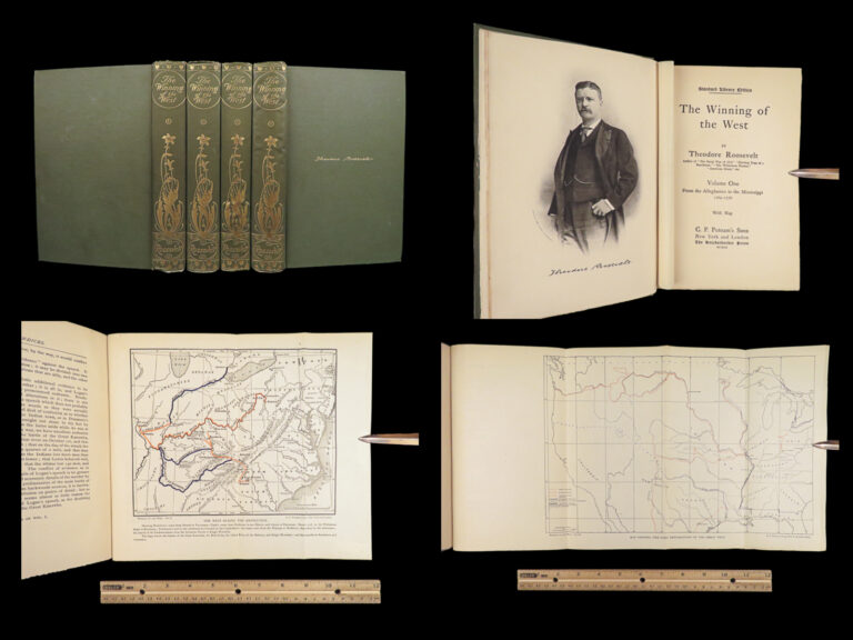 Image of The Winning of the West – Theodore Roosevelt – 1903 | 4 Volumes with Maps