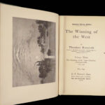 The Winning of the West – Theodore Roosevelt – 1903 | 4 Volumes with Maps