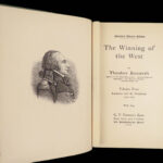 The Winning of the West – Theodore Roosevelt – 1903 | 4 Volumes with Maps