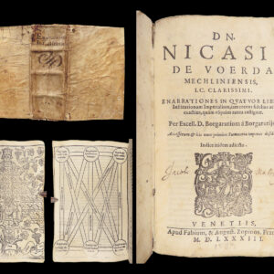 Enarrationes Institutionum imperialium – Nicasius a Woerda – 1583 | Commentary on Justinian Institutes