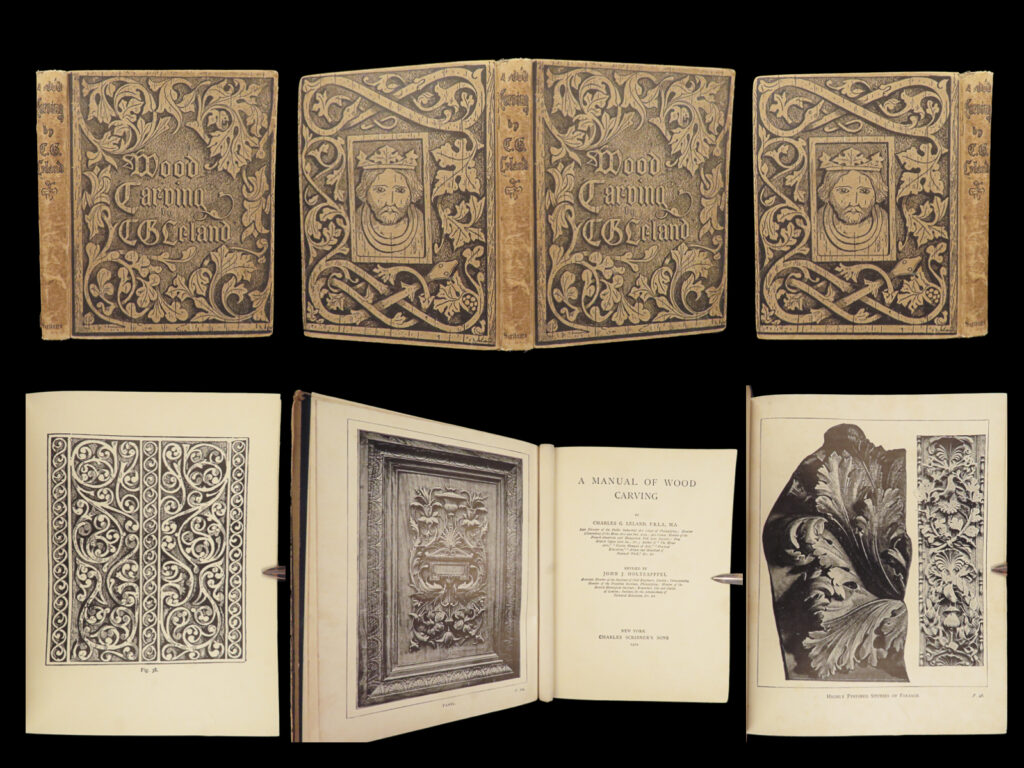 A Manual Of Wood Carving – Charles G. Leland – 1902 | Illustrated Woodworking | 1 A manual of wood carving – charles g. Leland – 1902 | illustrated woodworking | charles g. Leland’s 1902 manual of wood carving, updated by john j. Holtzapffel, covers tool care, gouge work, cavo relievo, leaves, animals, sunk carving, staining, and fittings, with in-text figures and six plates.