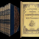 Works of William Makepeace Thackeray – 1856 | 10 Volumes, Fine Blue Moroccan Binding
