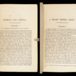 Works of William Makepeace Thackeray – 1856 | 10 Volumes, Fine Blue Moroccan Binding