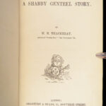 Works of William Makepeace Thackeray – 1856 | 10 Volumes, Fine Blue Moroccan Binding