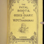 Works of William Makepeace Thackeray – 1856 | 10 Volumes, Fine Blue Moroccan Binding