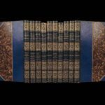 Works of William Makepeace Thackeray – 1856 | 10 Volumes, Fine Blue Moroccan Binding