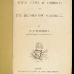 Works of William Makepeace Thackeray – 1856 | 10 Volumes, Fine Blue Moroccan Binding