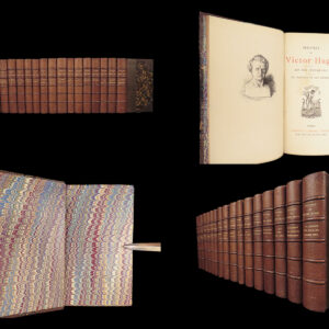 Oeuvres de Victor Hugo – Victor Hugo – 1880s | 16 Vols, French, Leather
