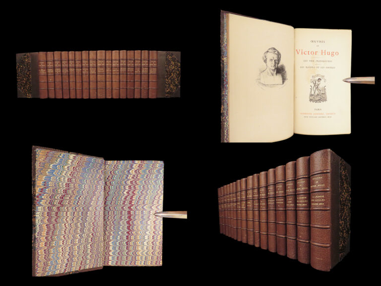 Image of Oeuvres de Victor Hugo – Victor Hugo – 1880s | 16 Vols, French, Leather