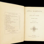 Anna Karenina – Leo Tolstoy – 1886 | Famous First English Language Edition