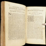 1594 – Works of Apuleius | Plantin Press First Edition with Metamorphoses