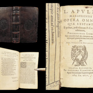 1594 – Works of Apuleius | Plantin Press First Edition with Metamorphoses