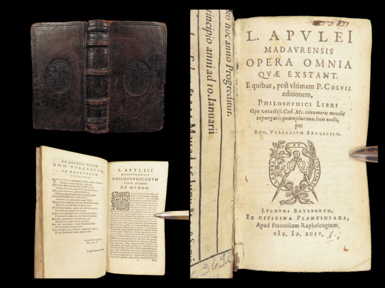 Image of 1594 – Works of Apuleius | Plantin Press First Edition with Metamorphoses