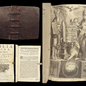 Biblia Sacra – Holy Bible – 1663 | Vulgate Latin, Pope Sixtus V