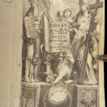 Biblia Sacra – Holy Bible – 1663 | Vulgate Latin, Pope Sixtus V