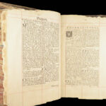 1706 Book of Common Prayer Psalms English Anglican Queen Elizabeth ARMORIAL Huge