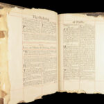 1706 Book of Common Prayer Psalms English Anglican Queen Elizabeth ARMORIAL Huge