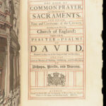 1706 Book of Common Prayer Psalms English Anglican Queen Elizabeth ARMORIAL Huge