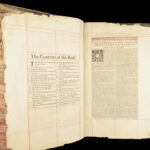 1706 Book of Common Prayer Psalms English Anglican Queen Elizabeth ARMORIAL Huge