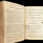 Epigrammatum Delectus – 1689 | Classical Epigrams, Martial Cicero Virgil & Horace