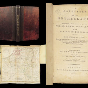 A Gazetteer of the Netherlands – 1794 | Folding Map, History of Holland