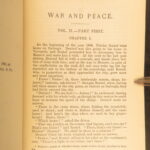 War and Peace – Leo Tolstoy – 1889 | 1st Authorized American Edition