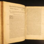 1568 – Jean Calvin, Institutes of Christian Religion | Geneva Folio, Calvinism