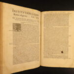 1568 – Jean Calvin, Institutes of Christian Religion | Geneva Folio, Calvinism