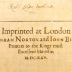 1625 – Instructions for Musters and Armes | Privy Council Military Manual, Wars in England