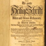 1716 – Huge German Bible | Martin Luther Biblia | Dresden & Leipzig Folio