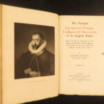 1903 – Principal Navigations by Richard Hakluyt | Famous Edition in 12 Volumes
