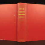 Mein Kampf – Adolf Hitler – 1939 | First American Edition, Unexpurgated