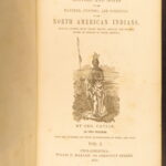 1857 – George Catlin Letters on Native American Indians | Sioux, Maps 2vols